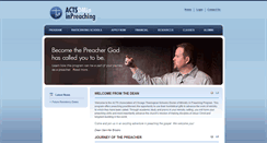 Desktop Screenshot of actsdminpreaching.com
